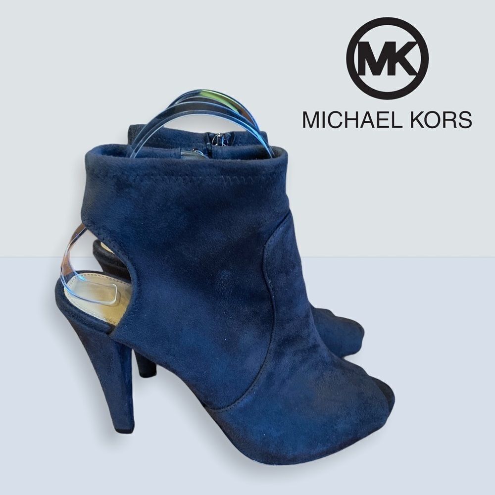 Michael Kors Grey Suede Ankle Booties 6.5
